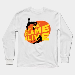 Keep the Flame Alive podcast logo Long Sleeve T-Shirt